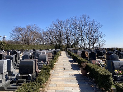 新ゆり天望の丘墓苑風景
